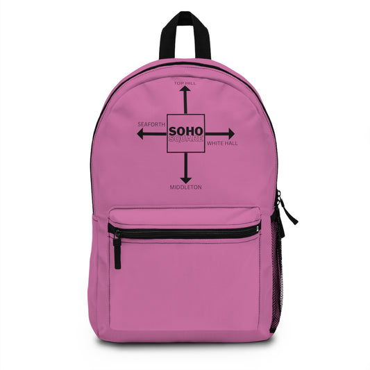 Soho Square Backpack (Light Pink)