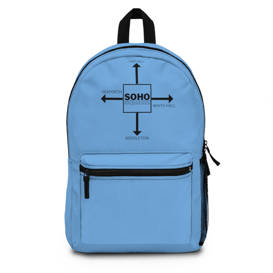 Soho Square Backpack (Light Blue)