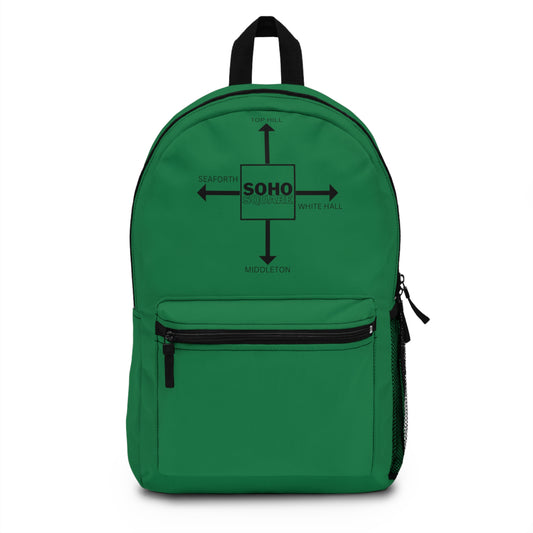 Soho Square Backpack (Dark Green)