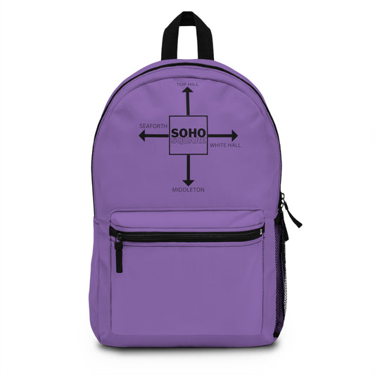 Soho Square Backpack (Light Purple)