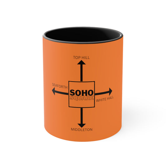 Soho Square Accent Coffee Mug, 11oz (Crusta)